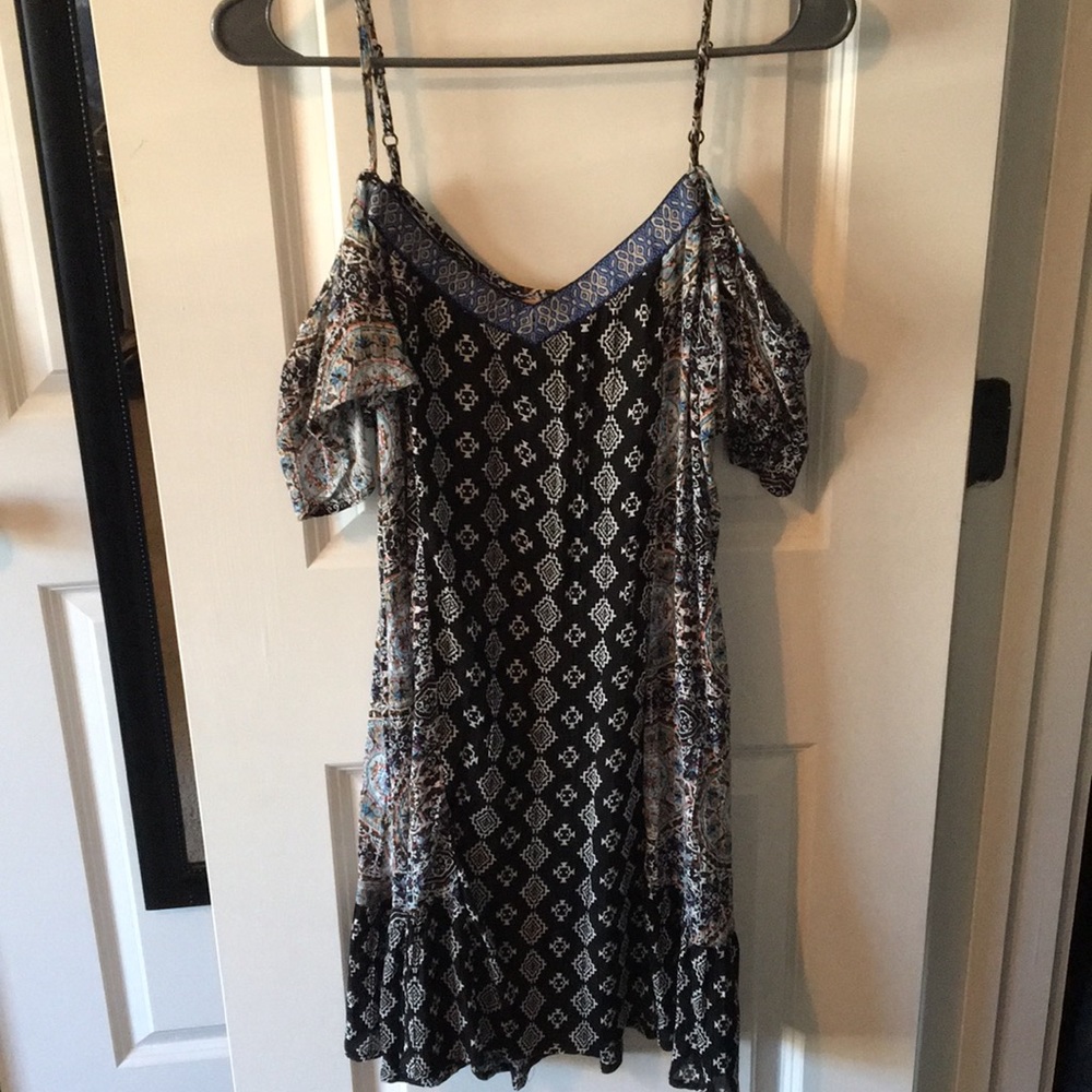 Colorful off the shoulder dress